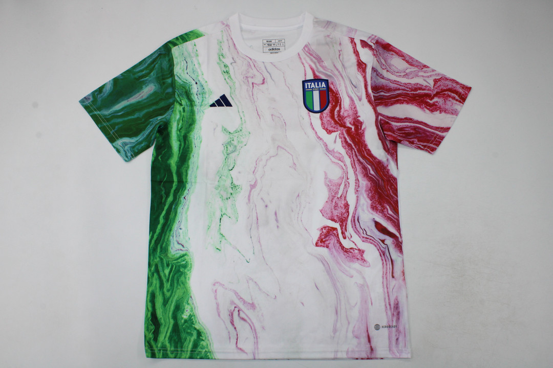 AAA Quality Italy 23/24 White/Green/Red Training Jersey
